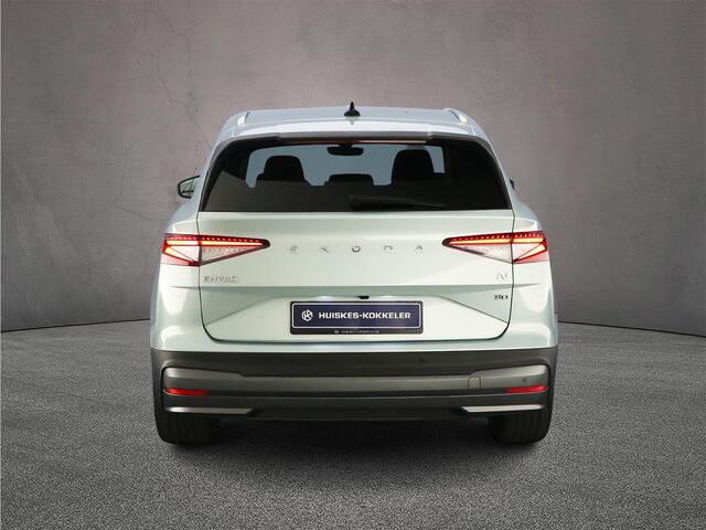 Skoda Enyaq iV 80 204pk Automaat Warmtepomp, Trekhaak, Lederen bekleding, Adaptive cruise control, Achteruitrijcamera, Navigatie, Elektrische achterklep, Parkeersensoren, LED matrix koplampen