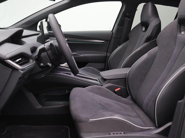 Skoda Enyaq iV 85 Sportline 77KW 286PK Pano-Schuifkanteldak, Warmtepomp, Achteruitrijcamera, Navigatie, Keyless, Matrix-LED, Stoel-Stuurverwarming, Trekhaak, 20" LM Velgen