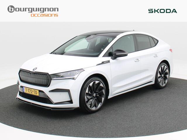 Skoda Enyaq iV Coupé 180 Pk Sportline 60 | Panorama Dak | Full LED | Maxton Design | Camera | Elektrische Stoelen | Stoel Verwarming | Carplay | Navigatiesysteem | Adaptive Cruise | 21 Inch | 18.283 Km!!