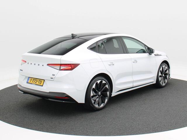 Skoda Enyaq iV Coupé 180 Pk Sportline 60 | Panorama Dak | Full LED | Maxton Design | Camera | Elektrische Stoelen | Stoel Verwarming | Carplay | Navigatiesysteem | Adaptive Cruise | 21 Inch | 18.283 Km!!