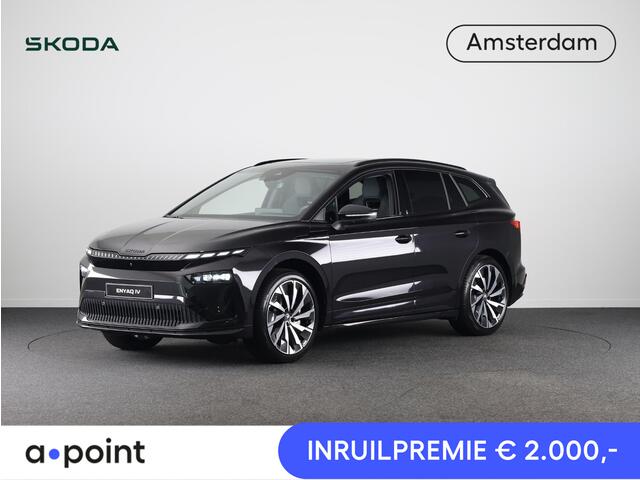 Skoda Enyaq iV 85 Sportline 286 PK | 21 inch | Panoramadak | Head up display | 360° camera | Massagestoel | Blind Spot | Adaptive Cruise Control