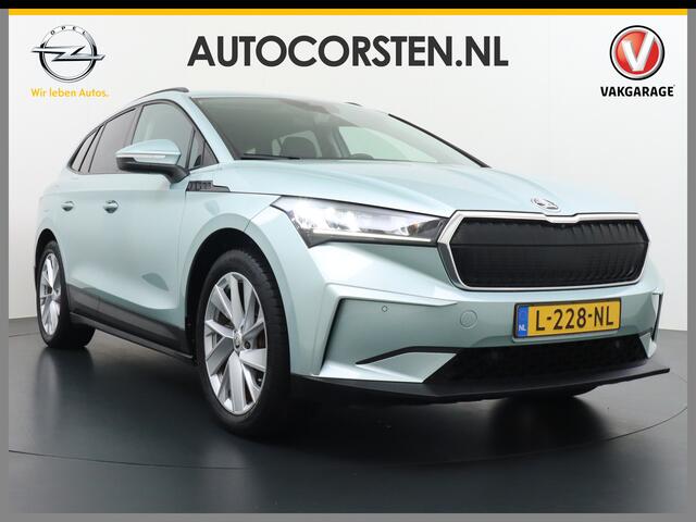 Skoda Enyaq iV 60 180PK Memory Warmetpomp Stoel+Stuurverwarming Apple Carplay/Androd Auto Navi Ecc Adap.Cruise Control 360°Camera Pdc Lmv 20" Led Assistentie Pakket Comfort plus-pakket File assistent Dab Elek.Achterklep Keyless advanced Bluetooth Rijstrooksensor Connect