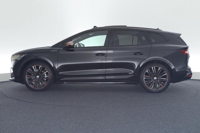 Skoda Enyaq iV 80 204pk Founders Edition Black Warmtepomp Leder 360Camera Massage Panoramadak
