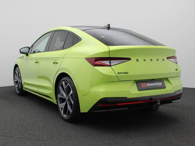 Skoda Enyaq iV Coupé 80 RS 300PK Aut. SOH 95% Panoramadak, Achteruitrijcamera, Adaptieve Cruise Controle, Stoel-Stuurverwarming, Keyless, Side Assist, Trekhaak, 21" LM Velgen
