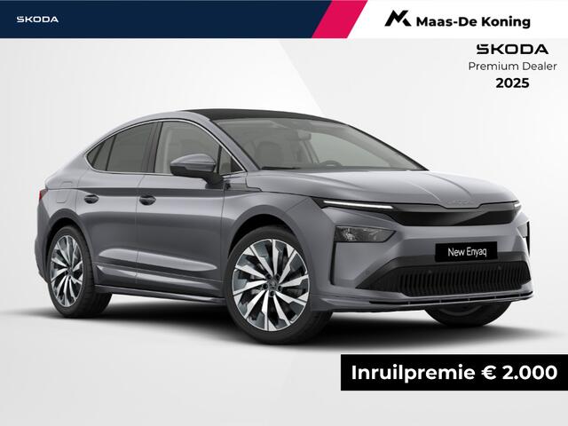 Skoda Enyaq iV coupé Selection Elektromotor 210 kW / 286 PK SUV | 21" velgen Supernova | Clever Pack | Elektrisch inklapbare trekhaak |