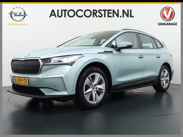 Skoda Enyaq iV 60 Trekhaak Panoramadak Camera Navi Ecc Apple Carplay Android Auto Cruise Control Pdc DAB Lmv 19" Keyless Led Connected services Origineel Nederlandse Auto