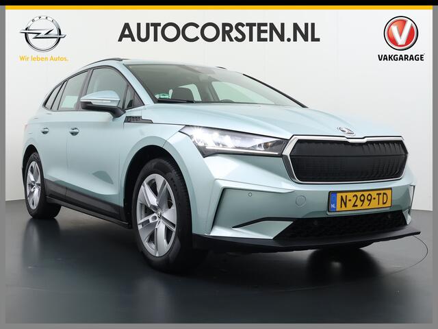 Skoda Enyaq iV 60 Trekhaak Panoramadak Camera Navi Ecc Apple Carplay Android Auto Cruise Control Pdc DAB Lmv 19" Keyless Led Connected services Origineel Nederlandse Auto