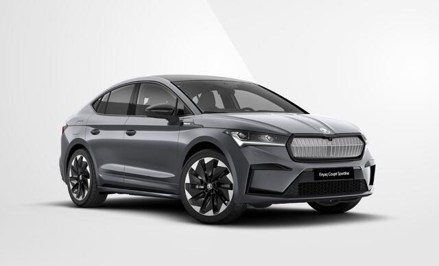 Skoda Enyaq iV Coupé 85 Sportline Navigatie / Panoramadak / Stoelverwarming / Carbon interieurlijsten / LED Matrix verlichting