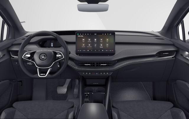 Skoda Enyaq iV Coupé 85 Sportline Navigatie / Panoramadak / Stoelverwarming / Carbon interieurlijsten / LED Matrix verlichting