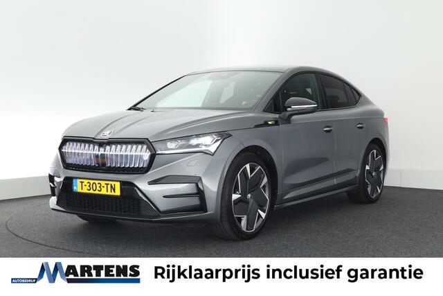 Skoda Enyaq iV Coupé 80 RS 299pk SOH 90% Panoramadak Warmtepomp Memory Stoelverwarming Keyless Navigatie