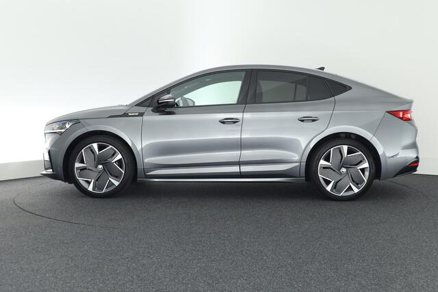 Skoda Enyaq iV Coupé 80 RS 299pk SOH 90% Panoramadak Warmtepomp Memory Stoelverwarming Keyless Navigatie