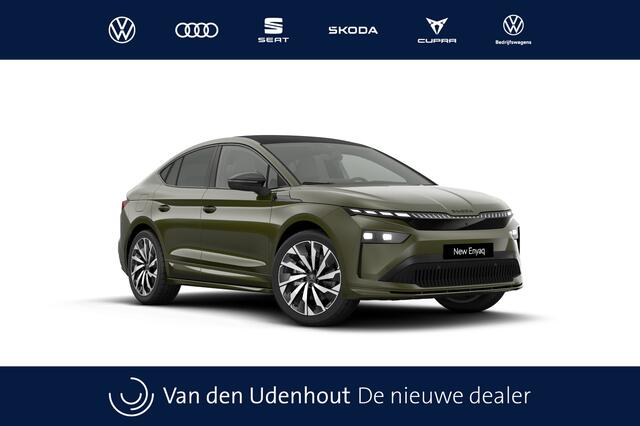 Skoda Enyaq iV Coupe Enyaq Coupé 85 Elektromotor 286 1AT Sportline Automaat | Trekhaak wegklapbaar