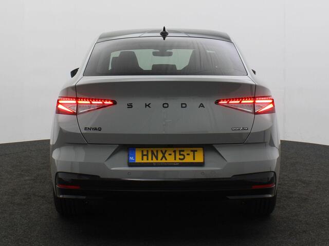 Skoda Enyaq iV Coupé 60 Sportline 204pk Automaat Adaptive cruise control, Achteruitrijcamera, Panoramadak, Navigatie, Stuurwiel verwarmd, Stoelverwarming, LED matrix koplampen, Parkeersensoren