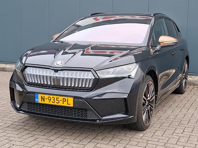 Skoda Enyaq iV 60 Founders Edition Black | 21 inch | Panaromadak | Lederen bekleding