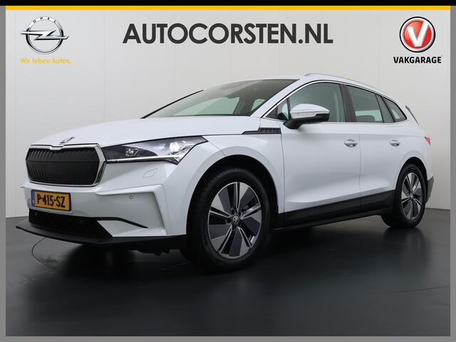 Skoda Enyaq iV 80 Leder Elek.Stoel+Memory Adap.Cruise Head-Up Display Assistentie Pakket Camera Navi Ecc Stuurverwarming Pdc SOH 88% Matrix-Led Lmv Apple Carplay Android Auto Keyless Rijstrooksensor Dodehoek detectie File Zeer compleet!