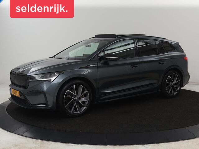 Skoda Enyaq iV 80 Sportline | SOH 91% | Panoramdak | Head-Up | Trekhaak | Adaptive cruise | 360 Camera | Stoelverwarming | Matrix LED | Memory | Carplay | Navigatie | Alcantara
