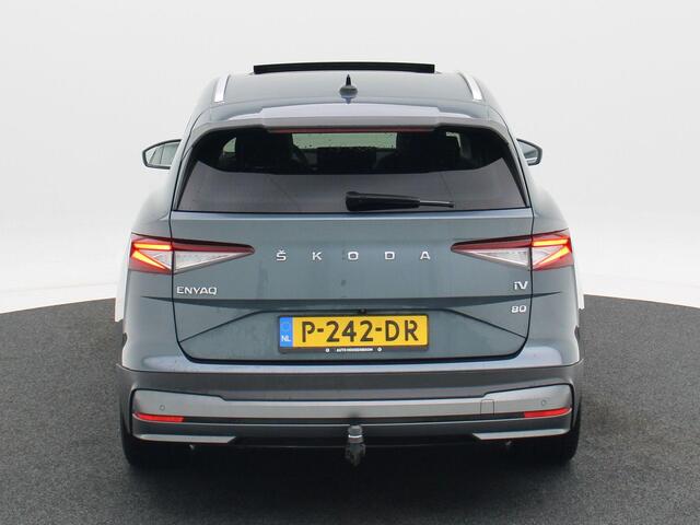 Skoda Enyaq iV 80 204 Pk Automaat | Trekhaak | Adaptive Cruise | 360° Camera | Stoel/Stuur Verwarming | Panorama Dak | 19 Inch | 105.620 Km !!
