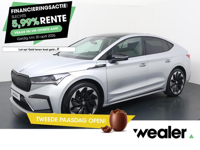 Skoda Enyaq iV Coupé 60 Sportline 180 PK | SoH 91% | Panoramadak | Apple Carplay/Android Auto | Navigatie | 21" lichtmetalen velgen |