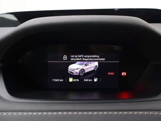 Skoda Enyaq iV Coupé 80 RS | 300 PK | Soh 89% | Trekhaak wegklapbaar | Panoramadak | Canton Sound | 21" LM velgen | Matrix LED koplampen |