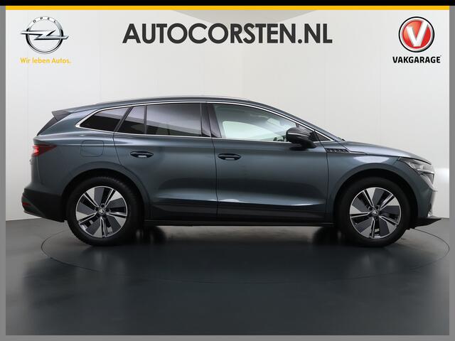 Skoda Enyaq iV 80 Leer Pano-Dak/SchuifDak SOH 93% Trekhaak Camera Navi Ecc Apple Carplay Android Auto Pdc Cruise Control Privacy Glas Led DAB Stuur+Stoel+a-Bankverwarmd Elek.Achterklep Lane Assist Keyless Luxus 1e Eigenaar Origineel Nederlandse Auto Dealeronderhouden 1.