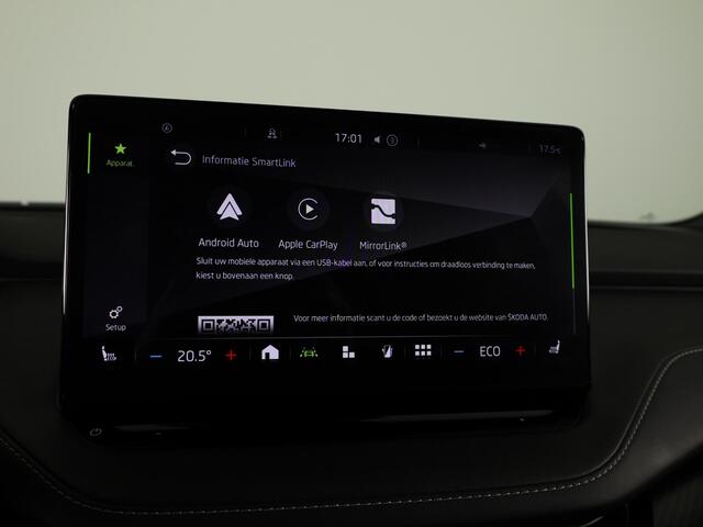 Skoda Enyaq iV 60 Sportline 180pk | Navigatie | 20 inch Lichtmetalen velgen | Elektrisch verstelbare voorstoel | Matrix Led | Parkeercamera | Stoelverwarming