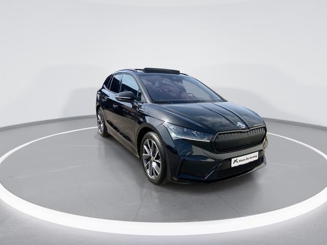 Skoda Enyaq iV 80 Sportline 150kW/204 PK · Panoramadak · Leder/Alcantara · Apple/Android Car Play · Camera · Elektrische stoelverstelling ·