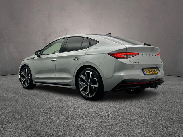 Skoda Enyaq iV Coupé 80 RS 300pk Automaat Trekhaak, Panoramadak, Adaptive cruise control, Navigatie, Achteruitrijcamera, Elektrische achterklep, Stoelverwarming