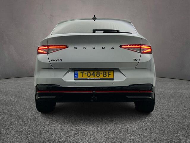 Skoda Enyaq iV Coupé 80 RS 300pk Automaat Trekhaak, Panoramadak, Adaptive cruise control, Navigatie, Achteruitrijcamera, Elektrische achterklep, Stoelverwarming