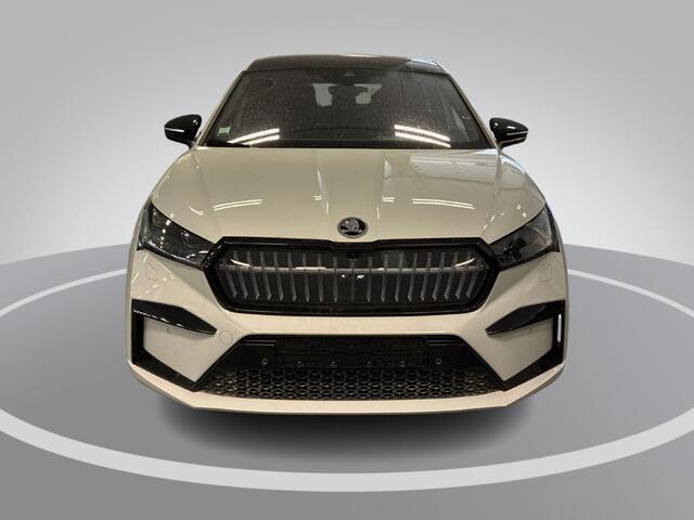 Skoda Enyaq iV Coupé 80 Sportline 204pk · SOH 96,2% · Panoramadak · Cristal Face · 360 Camera · Elek. Bestuurdersstoel · Stoelverwarming voor+ achter · 20'' Inch ·