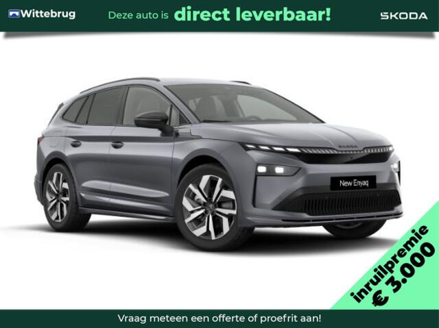 Skoda Enyaq iV 85 Sportline / Maxx pakket / Tranport pakket / Warmtepomp / Winter pakket