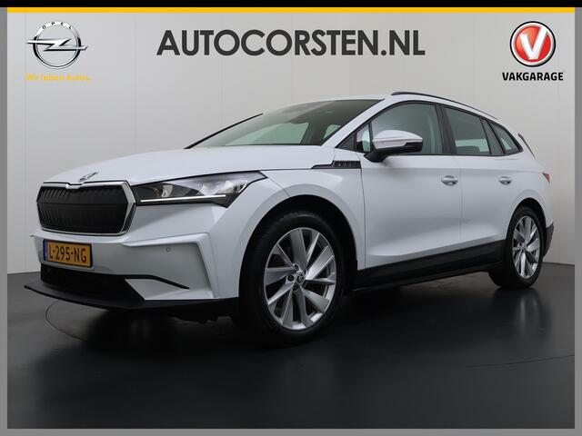 Skoda Enyaq iV 60 SOH 93% Adap.Cruise Stuur+Stoelverwarming 3-Zone Ecc Camera Apple Carplay Android Auto Navi Pdc Lmv 20" DAB P-Assist Isofix Keyless-Go Verkeersbord detectie File Assist 1e Eigenaar Dealeronderhouden Origineel Nederlandse Auto