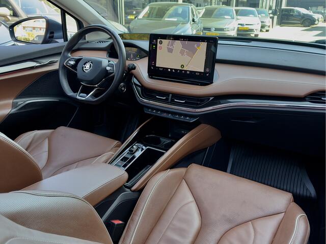 Skoda Enyaq iV 80. PANODAK VOL-LEDER NAVI CAMERA360 DIGI-DASH APPLE-CARPLAY LED 22 INCH-LMV PDC