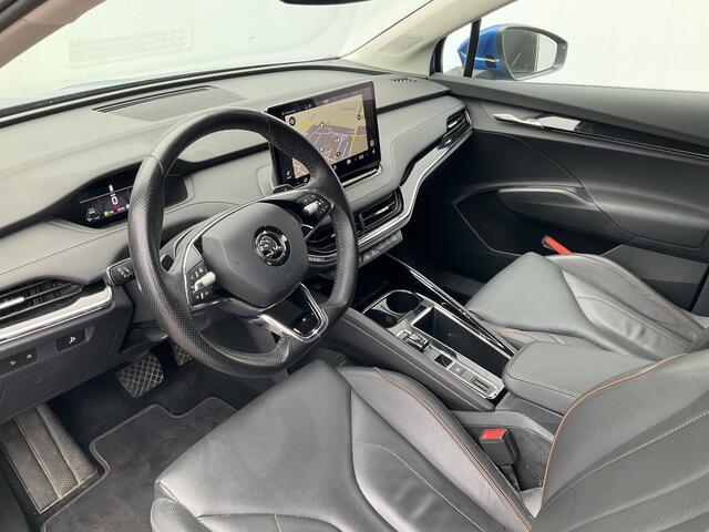Skoda Enyaq iV 80 SOH 92.5% First Edition Leer Stoel/StuurVerw+Elektr Carplay Adapt.Cruise Sportline