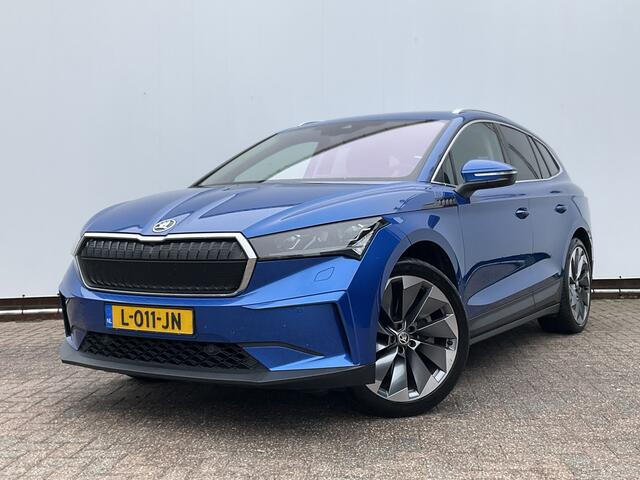 Skoda Enyaq iV 80 SOH 92.5% First Edition Leer Stoel/StuurVerw+Elektr Carplay Adapt.Cruise Sportline
