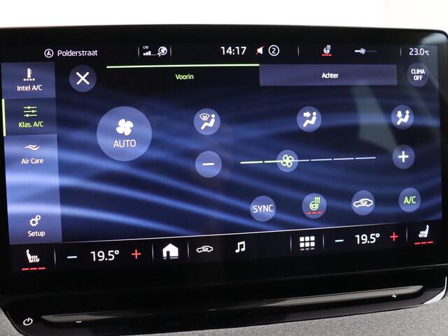 Skoda Enyaq iV 60 SOH 93.1% Trekhaak Stoel Stuurverwarming Camera Halfleer comfort stoelen