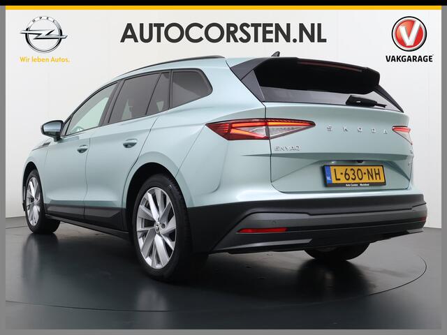 Skoda Enyaq iV 60 First Edition SOH 92% 3-Zone Ecc Adap.Cruise Stoel+Stuurverwarming Elek.Stoel+Memory Camera Apple Camera Android Auto Navi Pdc Keyless advanced Led Matrix Blind Spot Warning Lmv Privacy Glas Lane Assist DAB P-Assist GSM Draadloos laden Dealeronderhoude