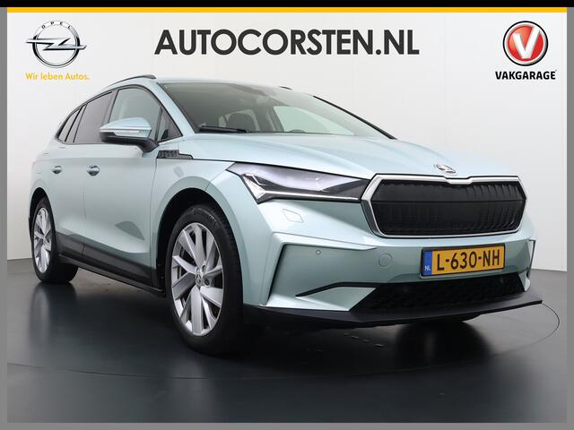 Skoda Enyaq iV 60 First Edition SOH 92% 3-Zone Ecc Adap.Cruise Stoel+Stuurverwarming Elek.Stoel+Memory Camera Apple Camera Android Auto Navi Pdc Keyless advanced Led Matrix Blind Spot Warning Lmv Privacy Glas Lane Assist DAB P-Assist GSM Draadloos laden Dealeronderhoude