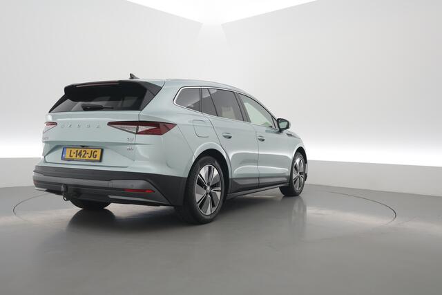 Skoda Enyaq iV 60 | RIJKLAAR!! | Warmtepomp | Adapt. Cruise | Trekhaak | Stoel- Stuurverw. | Memory | Keyless