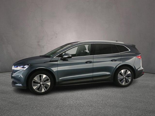 Skoda Enyaq iV 60 180pk Automaat Trekhaak, Warmtepomp, Adaptive cruise control, Navigatie, Parkeersensor achter, LED matrix koplampen, Stoelverwarming, App connect