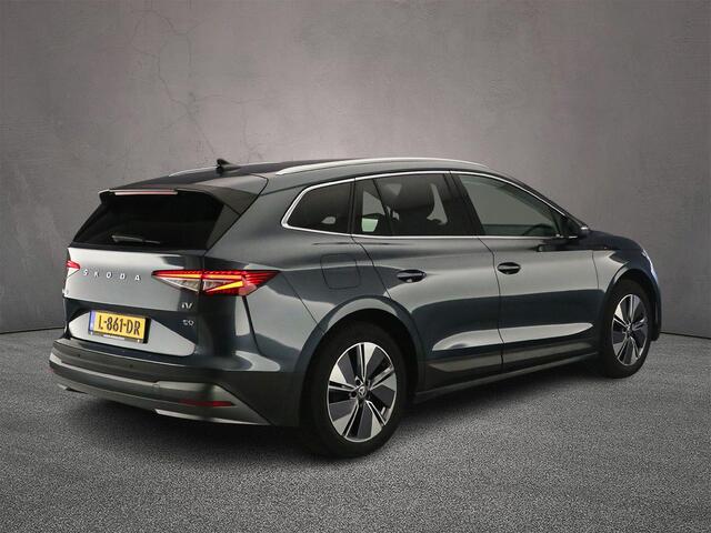 Skoda Enyaq iV 60 180pk Automaat Trekhaak, Warmtepomp, Adaptive cruise control, Navigatie, Parkeersensor achter, LED matrix koplampen, Stoelverwarming, App connect