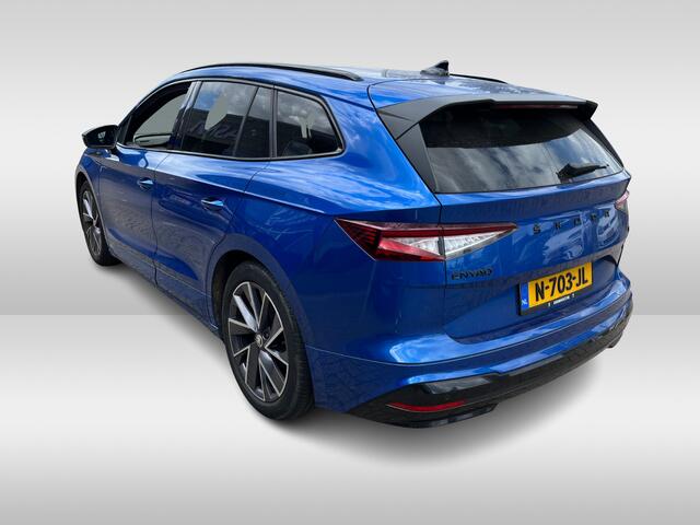 Skoda Enyaq iV 60 Sportline / Trekhaak / Camera / Leer&Alcantara / Keyless / 20'' / CarPlay / Matrix LED / Stoelverwarming 4x / Dodehoek / DAB / ACC