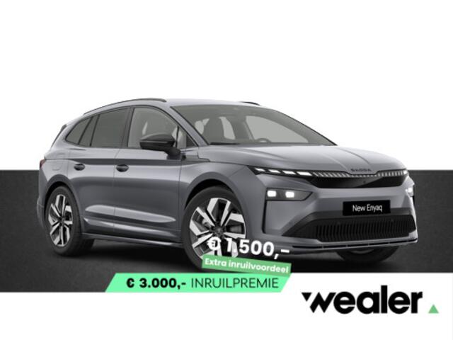 Skoda Enyaq iV 85 Sportline Tour Edition 286 PK | Trekhaak | 20" lichtmetalen velgen | Lightband | Gelaagd glas |
