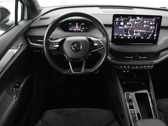 Skoda Enyaq iV 80 Sportline | SOH 88% | Leder/alcantara | Stuur/stoel verwarming | Adaptive cruise | Carplay | Sfeerverlichting | Camera | Park assist | Trekhaak