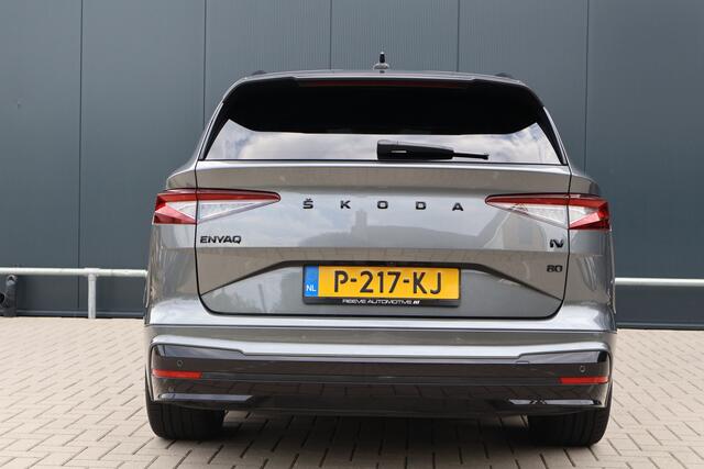 Skoda Enyaq iV 80 Sportline 95% soh! | Trekhaak | Matrix LED | Camera | Stoelverwarming | 20 Inch | Stuurverwarming