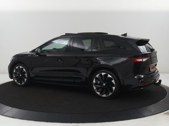Skoda Enyaq iV 80 Business Edition | SOH 93,6% | Panoramadak | Leder/alcantara | Memory | Stuur/stoel verwarming | Adaptive cruise | Carplay | Sfeerverlichting | Camera | Park assist | Trekhaak