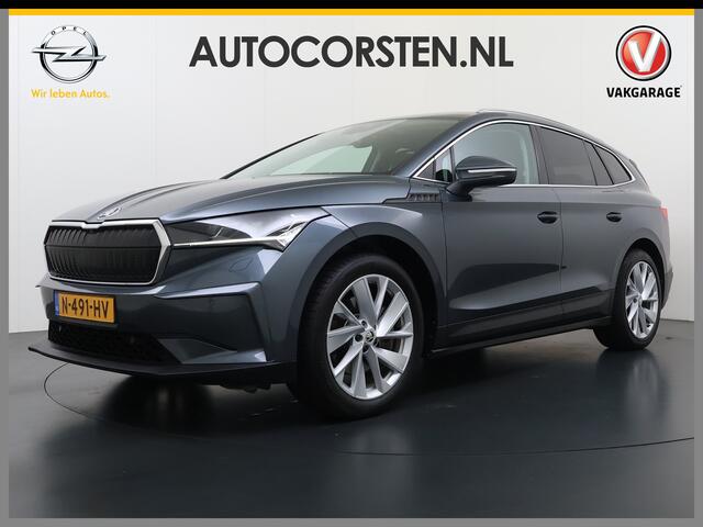 Skoda Enyaq iV 80 SOH 90% Warmtepomp Adap.Cruise Camera Stuur+Stoelverwarming Blind Spot 3-Zone Ecc Navi Apple Carplay Android Auto Matrix Led Keyless Assistentie Pakket Comfort-pakket Lane Assist P-Assist Lmv 20" Privacy Glas Pdc Isofix Origineel Nederlandse Auto Dealeronderhouden