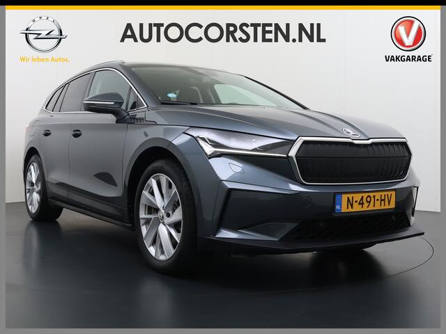 Skoda Enyaq iV 80 SOH 90% Warmtepomp Adap.Cruise Camera Stuur+Stoelverwarming Blind Spot 3-Zone Ecc Navi Apple Carplay Android Auto Matrix Led Keyless Assistentie Pakket Comfort-pakket Lane Assist P-Assist Lmv 20" Privacy Glas Pdc Isofix Origineel Nederlandse Auto Dealeronderhouden
