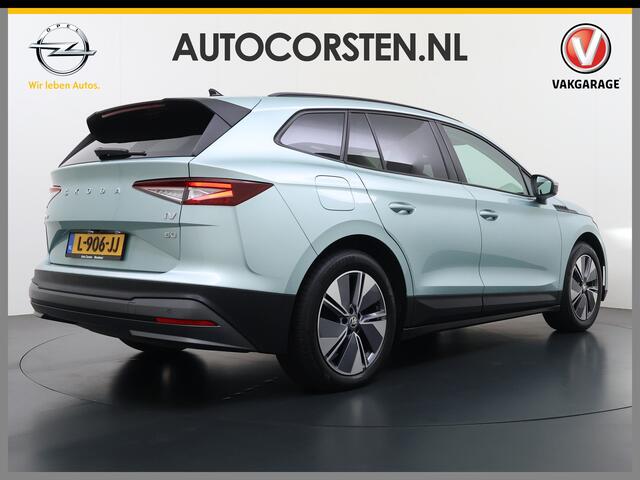 Skoda Enyaq iV 60 SOH 93% Camera Comfort-pakket Draadloze telefoonlader Keyless entry Privacy Glas Apple Carplay Android Auto Navi Ecc Pdc P-Assist Lmv Led Isofix Mirrorlink® Cruise Control 1e Eigenaar Origineel Nederlandse Auto