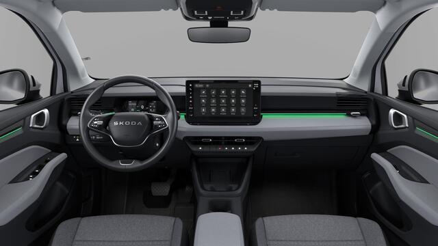 Skoda Epiq 55 Elektromotor 211 1AT Selection Launch Edition | Parkeersensoren achter | Sunset (donker getinte ramen achter) | Verwarmbare stoelen voor