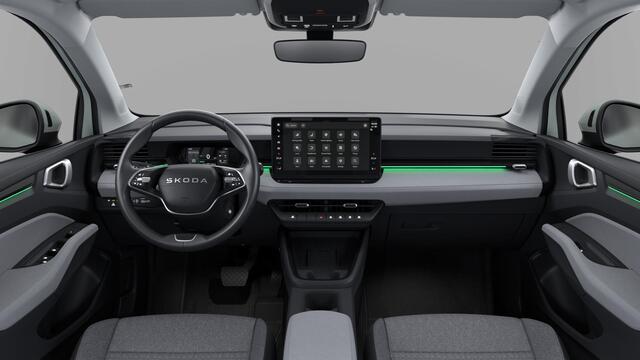 Skoda Epiq 55 Elektromotor 211 1AT Selection Launch Edition | Parkeersensoren achter | Sunset (donker getinte ramen achter) | Verwarmbare stoelen voor